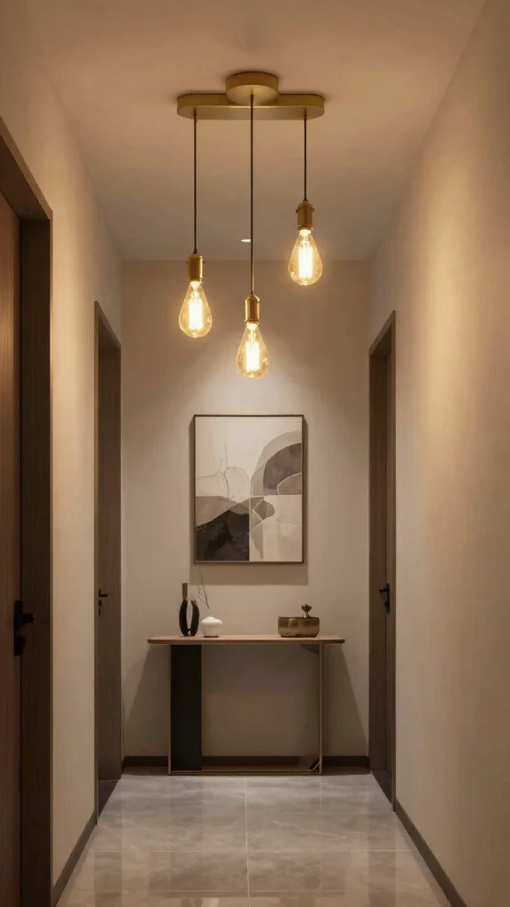 14 Hallway Lighting Ideas for a Bright Layered Beautiful Entrance - 6. Eco-Friendly Edison Bulbs 1