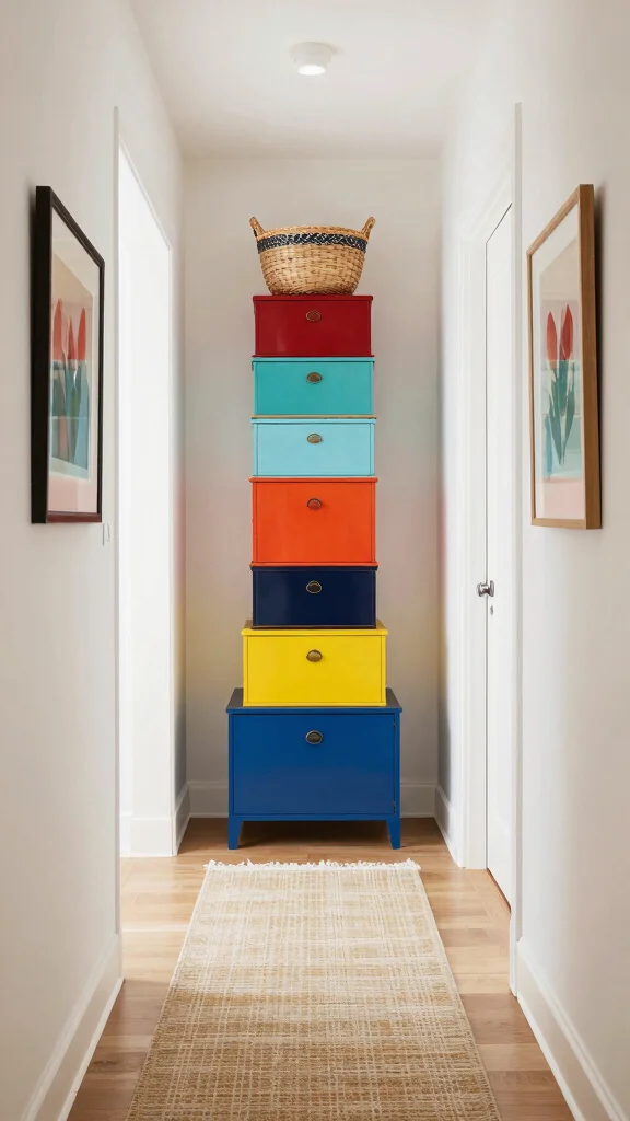 14 Hallway Storage Solutions That Keep Your Entrance Tidy and Stylish - 10. Artful Storage Solutions 1