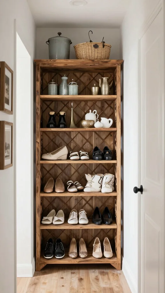 14 Hallway Storage Solutions That Keep Your Entrance Tidy and Stylish - 12. Lattice-Style Storage Solutions 1