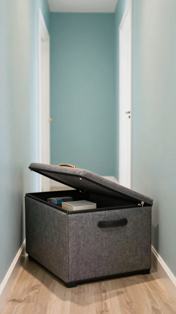 14 Hallway Storage Solutions That Keep Your Entrance Tidy and Stylish - 9. Foldable Storage Solutions 1