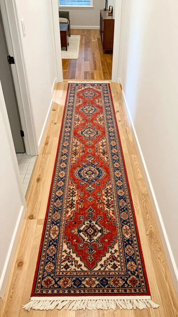 14 Narrow Corridor Ideas That Make a Tight Space Feel Stylish and Open - 11. Play with Flooring 1