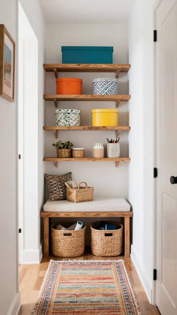 14 Narrow Corridor Ideas That Make a Tight Space Feel Stylish and Open - 7. Decorative Storage Solutions 1