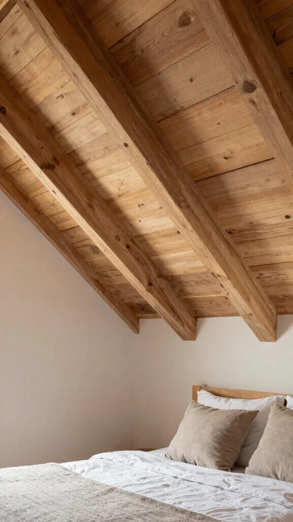 15 Attic Bedroom Ideas for a Cosy Beautiful Top-Floor Sleep Space - 14. Unique Ceiling Treatments 1