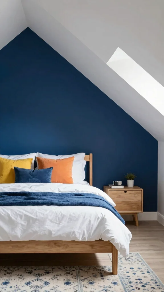 15 Attic Bedroom Ideas for a Cosy Beautiful Top-Floor Sleep Space - 6. Go for Bold Colors 1