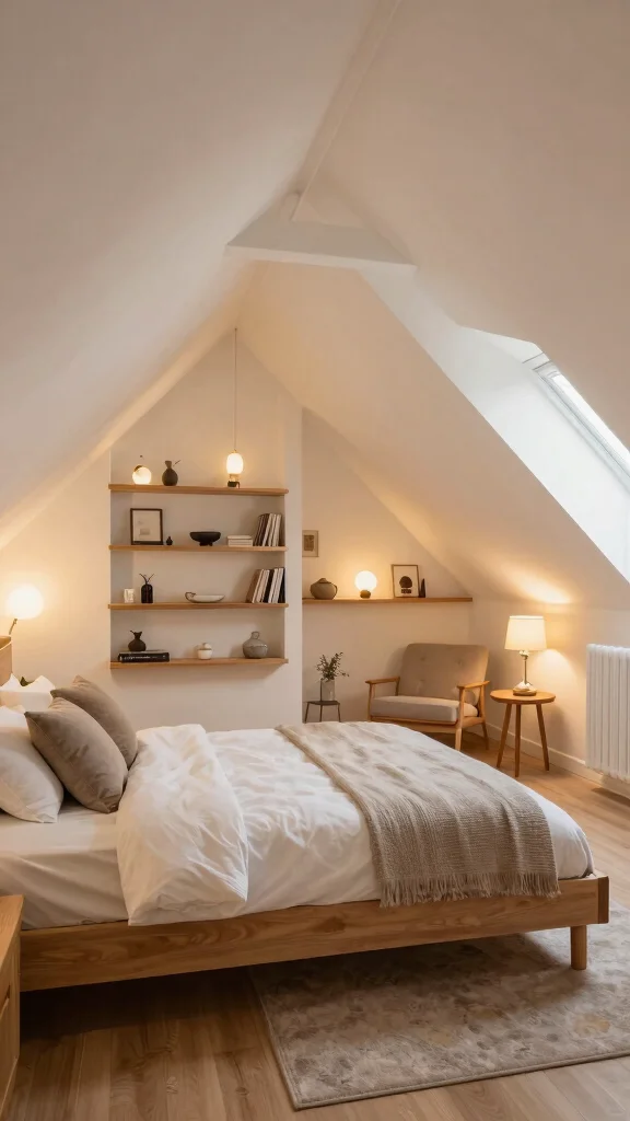 Attic Master Suite: 13 Luxurious Ideas for a Private Top-Floor Retreat - 1. Embrace the Charm of Sloped Ceilings 1