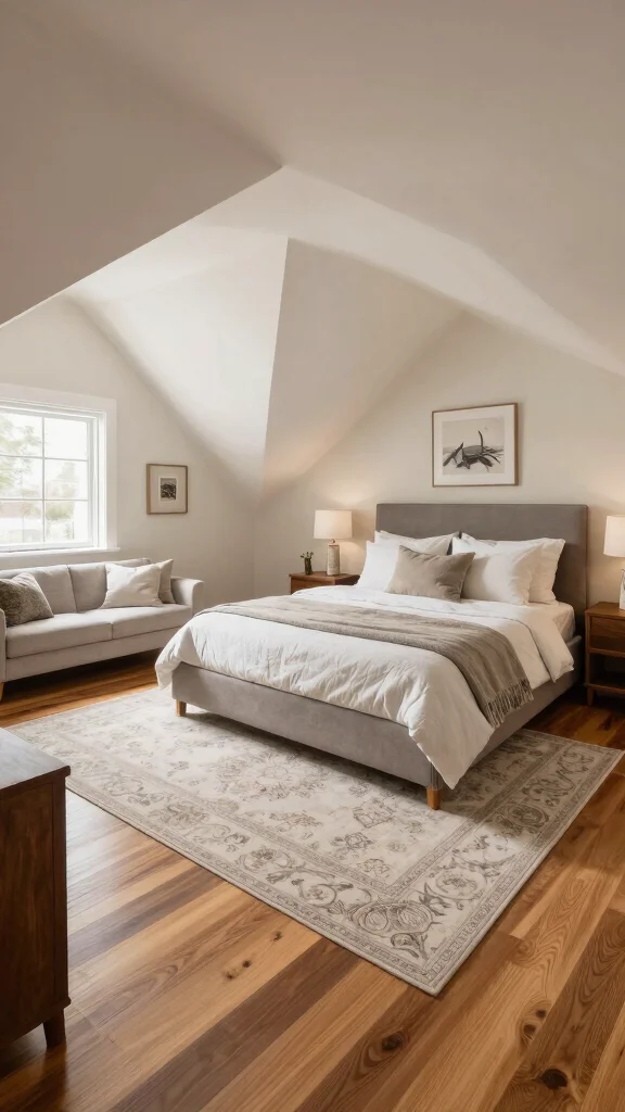 Attic Master Suite: 13 Luxurious Ideas for a Private Top-Floor Retreat - 11. Elegant Flooring Choices 1