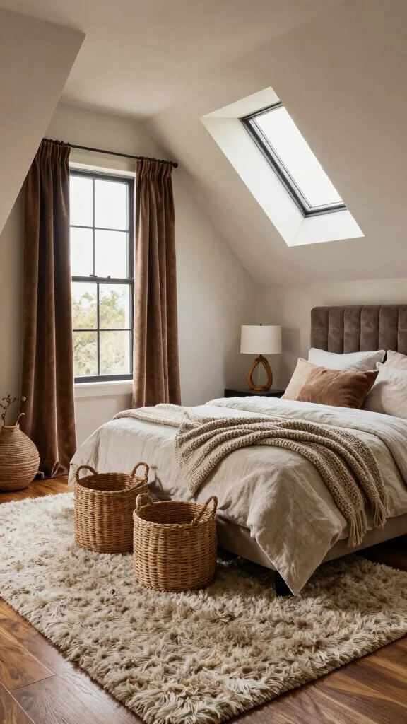 Attic Master Suite: 13 Luxurious Ideas for a Private Top-Floor Retreat - 2. Create Luxurious Textures 1