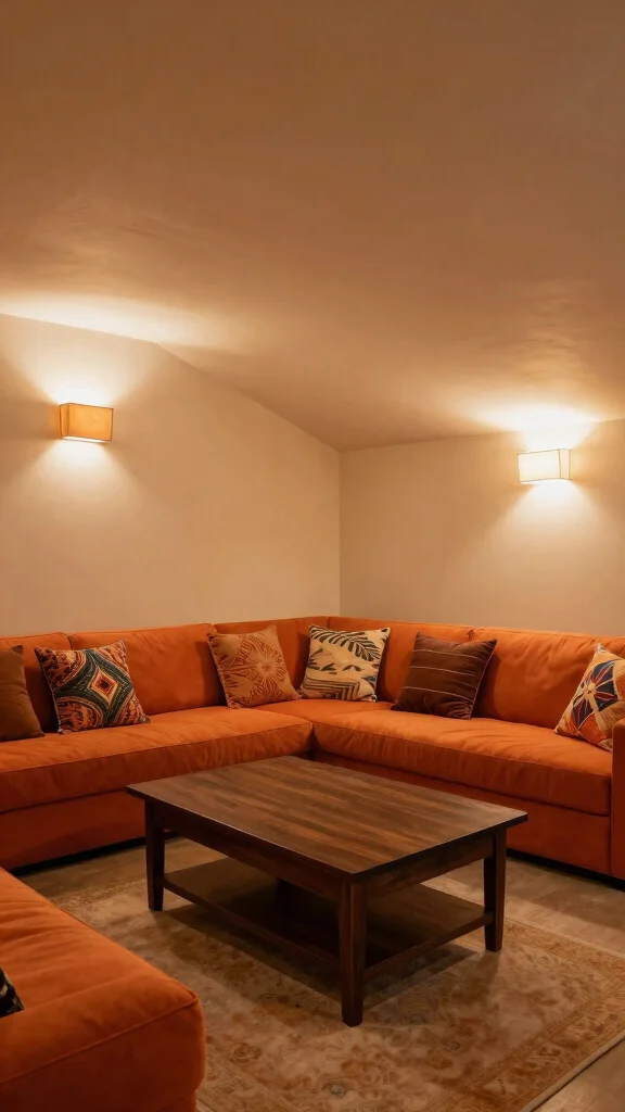 Attic Movie Space Inspiration: 11 Ideas for a Cosy Top-Floor Cinema - 1. Warm Color Palette 1