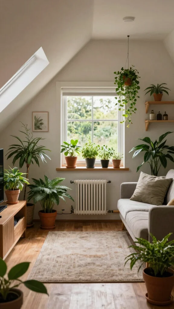 Attic Movie Space Inspiration: 11 Ideas for a Cosy Top-Floor Cinema - 11. Incorporate Nature 1