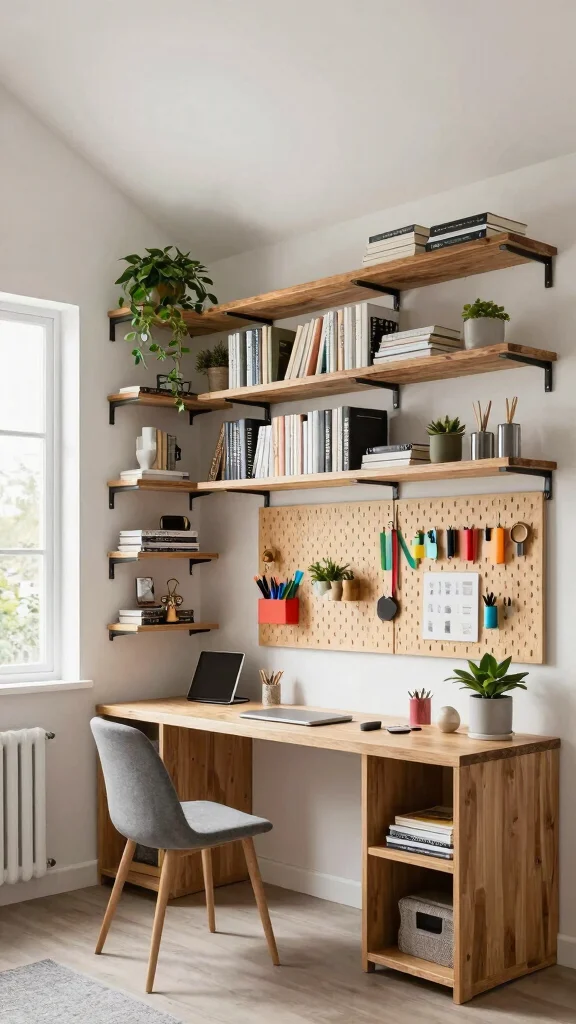Attic Office Layout: 13 Ideas for a Quiet Productive Top-Floor Workspace - 1. Maximize Vertical Storage 1