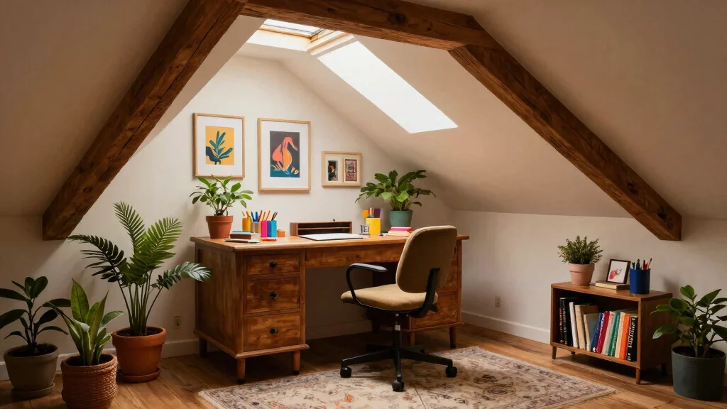 Attic Office Layout: 13 Ideas for a Quiet Productive Top-Floor Workspace