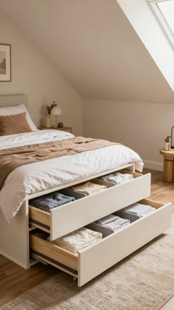 Attic Storage: 12 Under-Eaves Ideas for a Clever Space-Smart Solution - 6. Under-Bed Storage 1