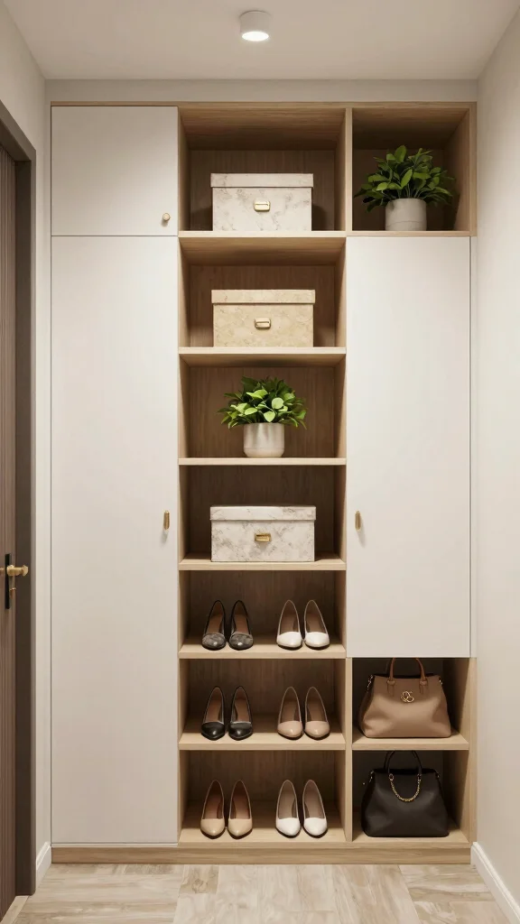 Entryway Closet Organisation: 11 Smart Ideas for a Neat Functional Space - 2. Add Floor-to-Ceiling Storage 1