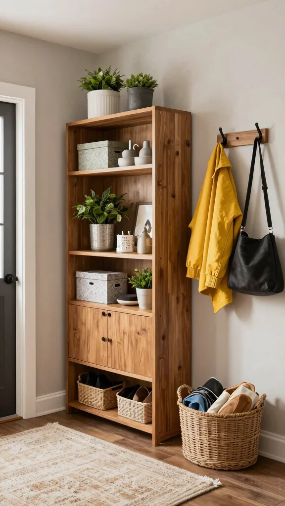 Entryway Command Centre: 12 Ideas for a Tidy Organised Family Hub - 1. Layered Storage Solutions 1