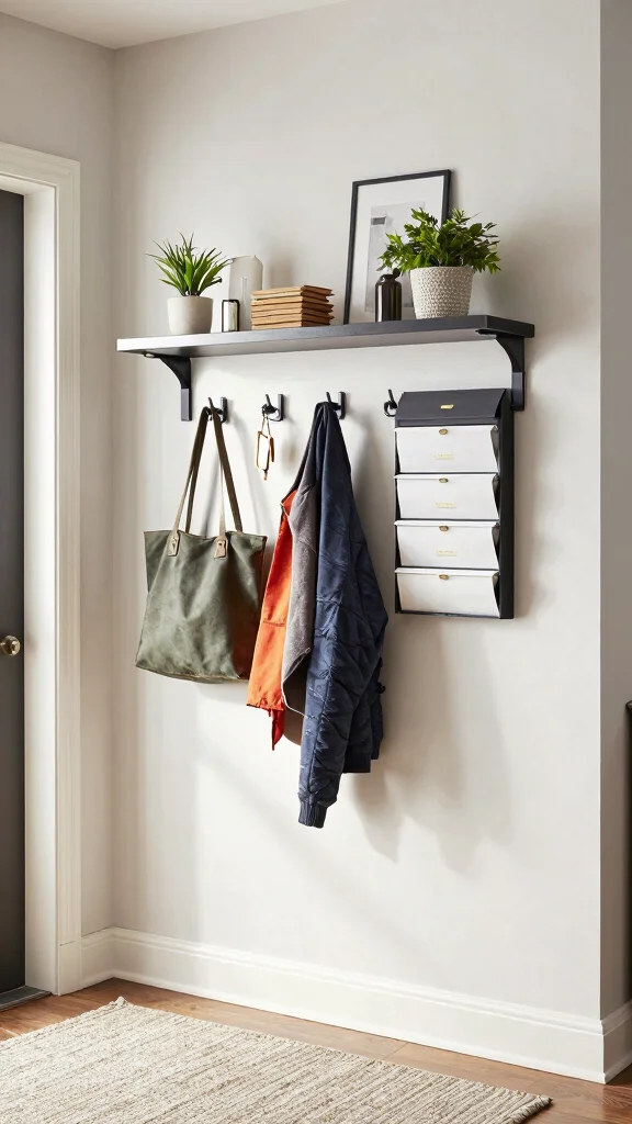 Entryway Command Centre: 12 Ideas for a Tidy Organised Family Hub - 5. Wall-Mounted Solutions 1