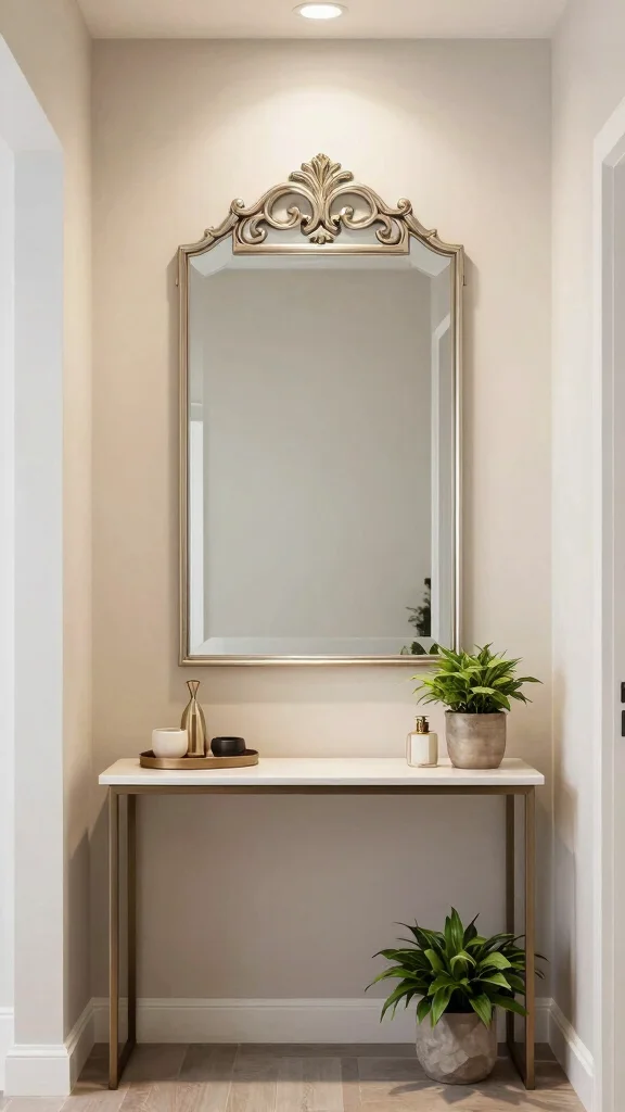 Entryway Command Centre: 12 Ideas for a Tidy Organised Family Hub - 6. Decorative Mirrors 1