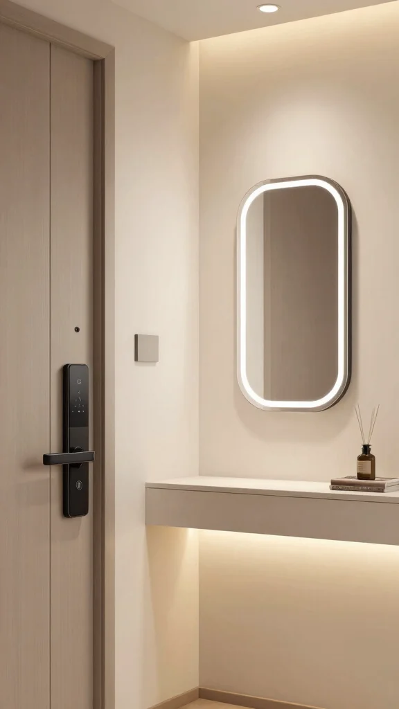 Entryway Inspiration: 13 Modern Ideas for a Sleek Stylish Welcome - 13. Smart Technology Integrations 1