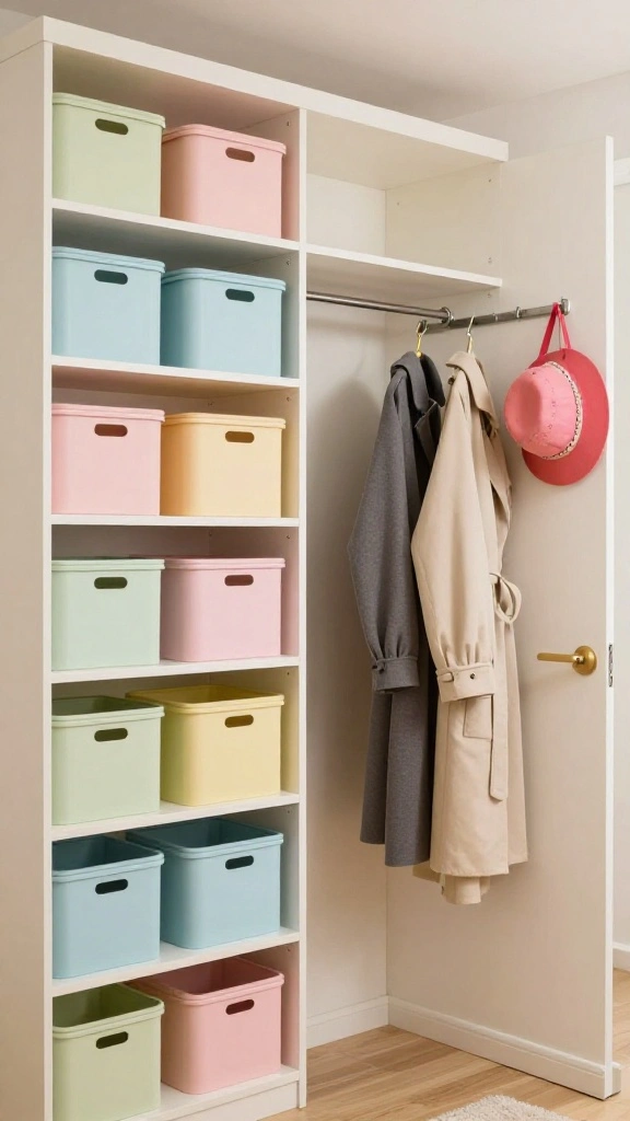 Hallway Closet Organisation: 11 Smart Ideas for a Neat Functional Space - 1. Embrace Vertical Space 1