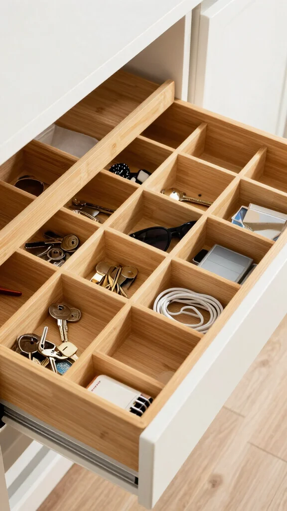 Hallway Closet Organisation: 11 Smart Ideas for a Neat Functional Space - 8. Invest in Drawer Organizers 1