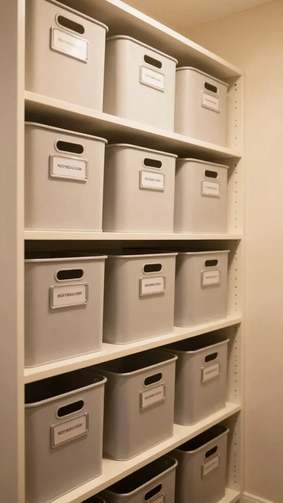 Hallway Closet Organisation: 11 Smart Ideas for a Neat Functional Space - 9. Label Everything 1