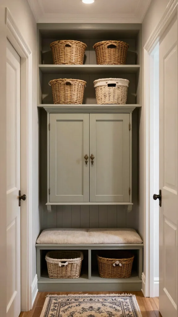 Hallway Inspiration: 12 Victorian Terrace Ideas for a Period-Perfect Entrance - 12. Functional Storage Solutions 1