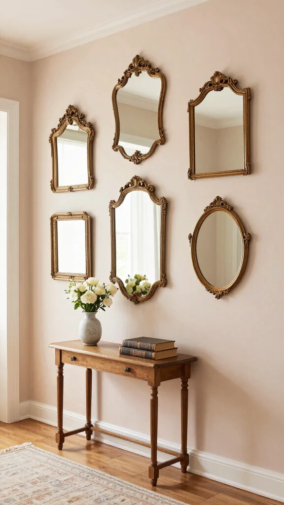 Hallway Inspiration: 12 Victorian Terrace Ideas for a Period-Perfect Entrance - 2. Vintage Style Wall Mirrors 1