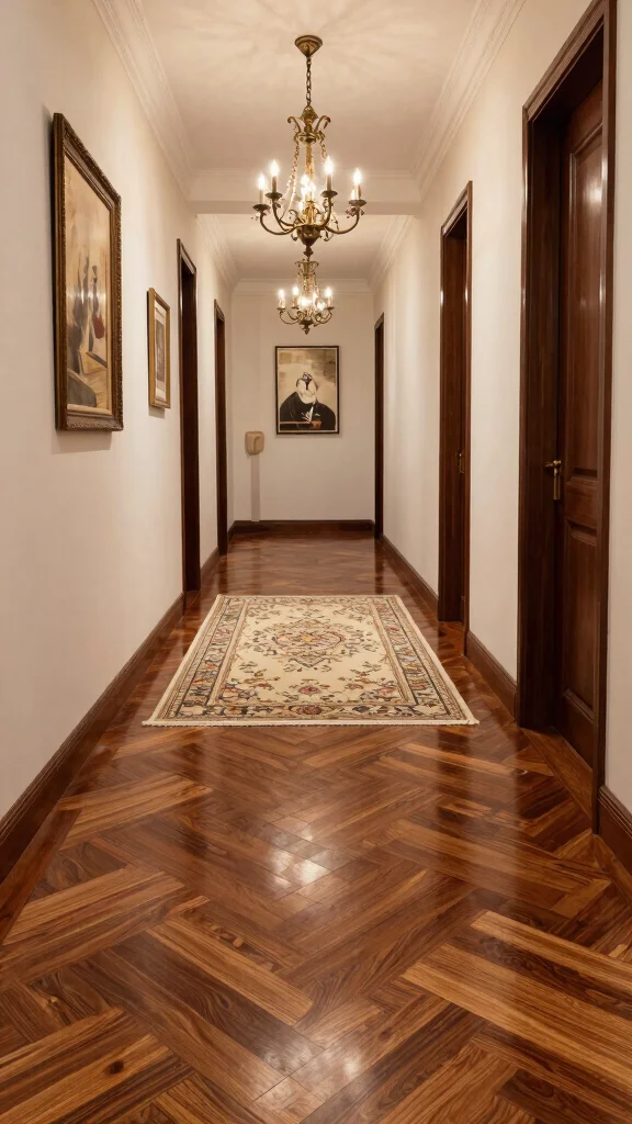 Hallway Inspiration: 12 Victorian Terrace Ideas for a Period-Perfect Entrance - 3. Grand Parquet Flooring 1