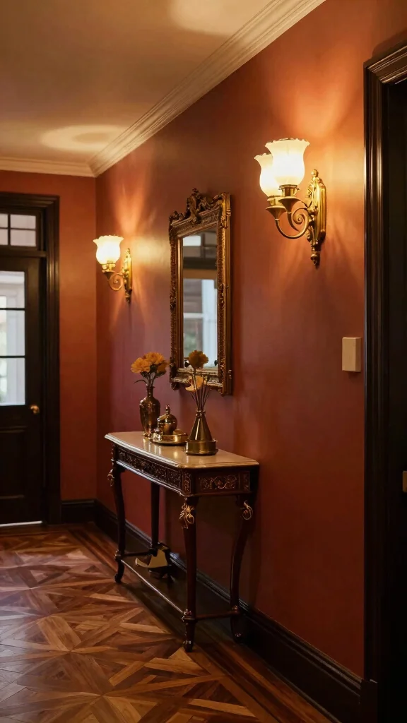 Hallway Inspiration: 12 Victorian Terrace Ideas for a Period-Perfect Entrance - 4. Statement Wall Sconces 1