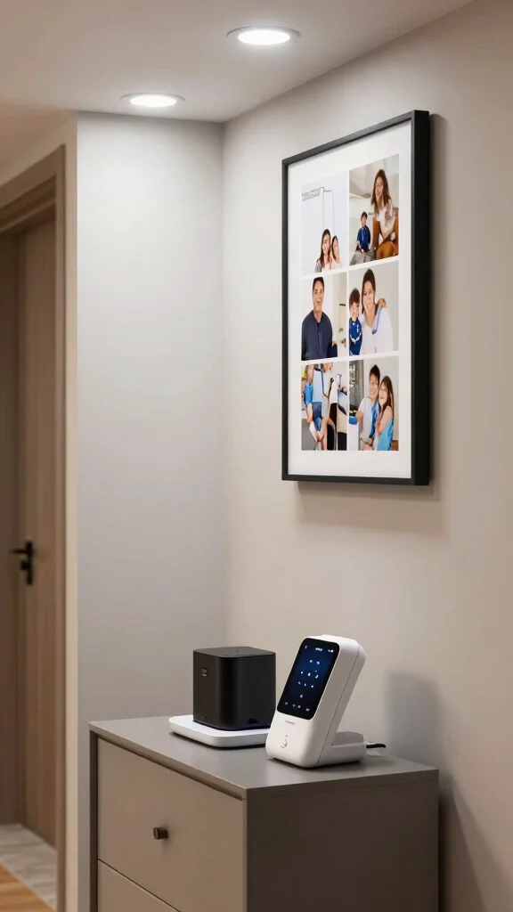 Hallway Makeover: 12 Ideas for a Stunning Before-and-After Transformation - 11. Incorporate Technology 1