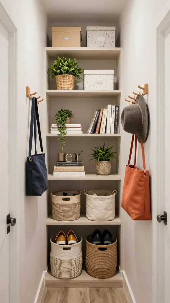 Hallway Makeover: 12 Ideas for a Stunning Before-and-After Transformation - 3. Functionality with Storage Solutions 1