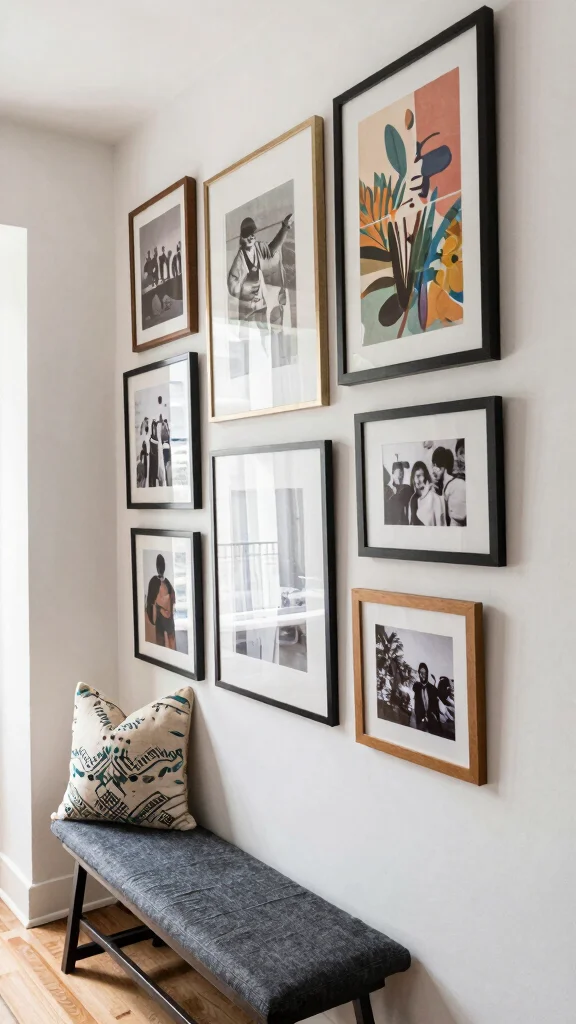 Hallway Makeover: 12 Ideas for a Stunning Before-and-After Transformation - 4. Art That Speaks 1