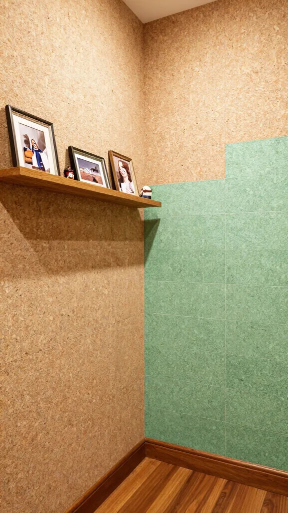 Hallway Panelling: 12 Textured Wall Ideas for a Timeless Architectural Detail - 3. Textured Cork Walls 1