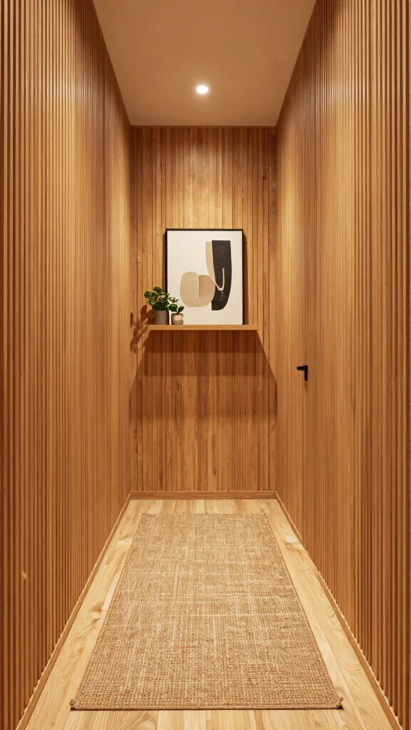 Hallway Panelling: 12 Textured Wall Ideas for a Timeless Architectural Detail - 6. Plywood Panelling 1