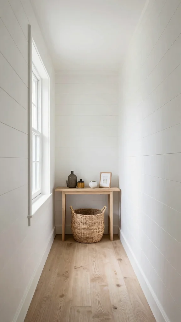 Hallway Panelling: 12 Textured Wall Ideas for a Timeless Architectural Detail - 9. Shiplap Charm 1