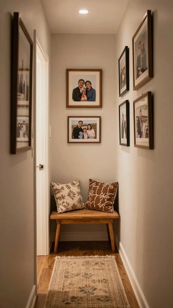 Narrow Hallway Motivation: 12 Beautiful Ideas for Tight Entrance Spaces - 11. Create a Warm Welcome 1