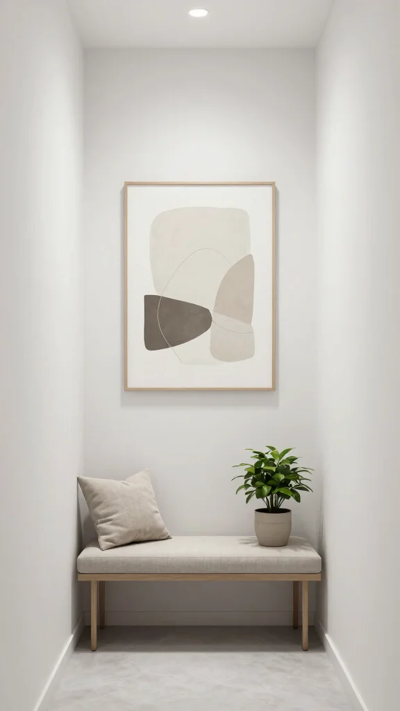 Narrow Hallway Motivation: 12 Beautiful Ideas for Tight Entrance Spaces - 12. Embrace Minimalism 1
