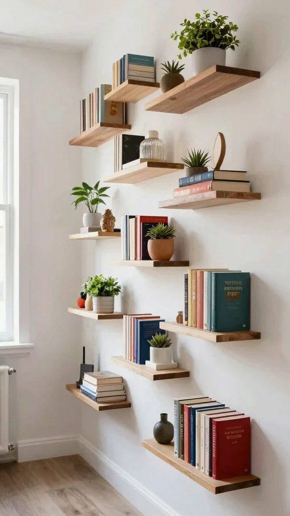 Narrow Hallway Motivation: 12 Beautiful Ideas for Tight Entrance Spaces - 2. Utilize Vertical Space 1