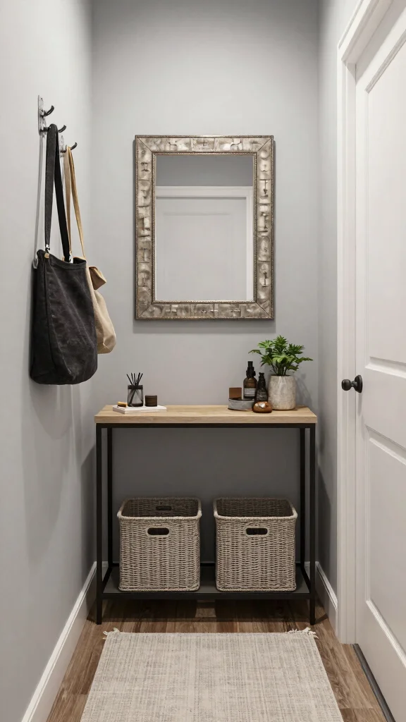 Narrow Hallway Motivation: 12 Beautiful Ideas for Tight Entrance Spaces - 8. Incorporate Functional Storage 1