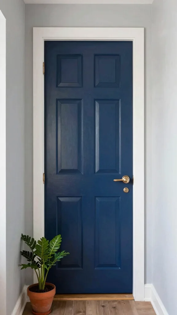 Narrow Hallway Motivation: 12 Beautiful Ideas for Tight Entrance Spaces - 9. Choose a Stylish Door 1
