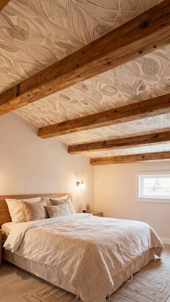 The Best 12 Attic Primary Bedroom Ideas for a Luxurious Private Suite - 11. Creative Ceiling Treatments 1
