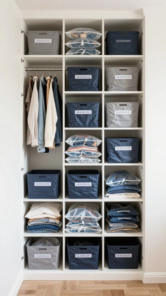 The Best 12 Attic Walk-In Closet Ideas for a Spacious Organised Wardrobe - 12. Seasonal Wardrobe Management 1