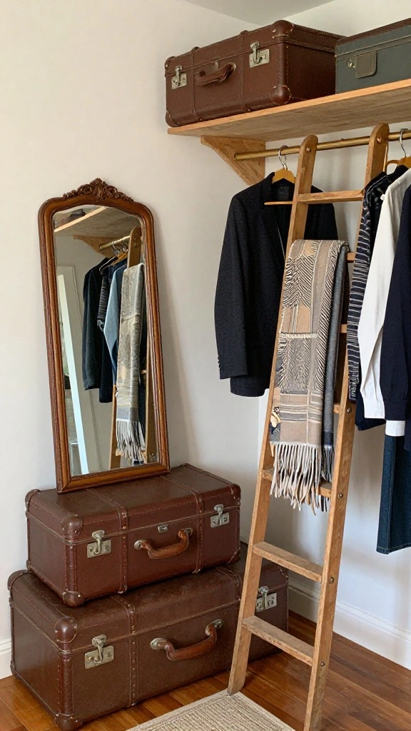 The Best 12 Attic Walk-In Closet Ideas for a Spacious Organised Wardrobe - 7. Vintage Charm 1