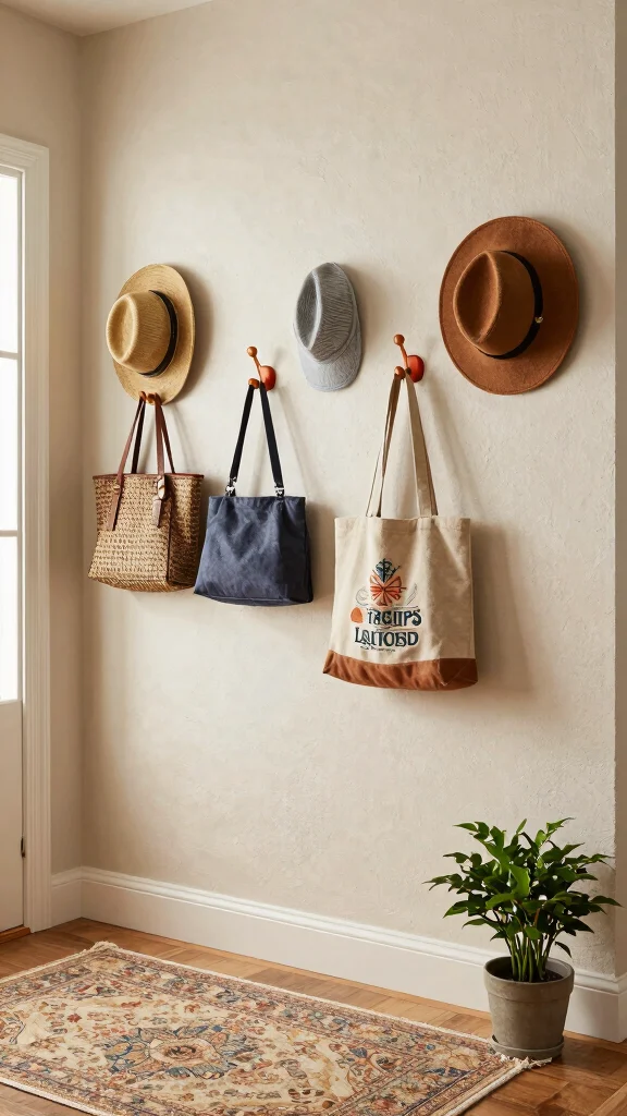 The Best 12 Entryway Drop Space Ideas for a Tidy Everyday Entrance - 4. Stylish Hooks and Racks 1