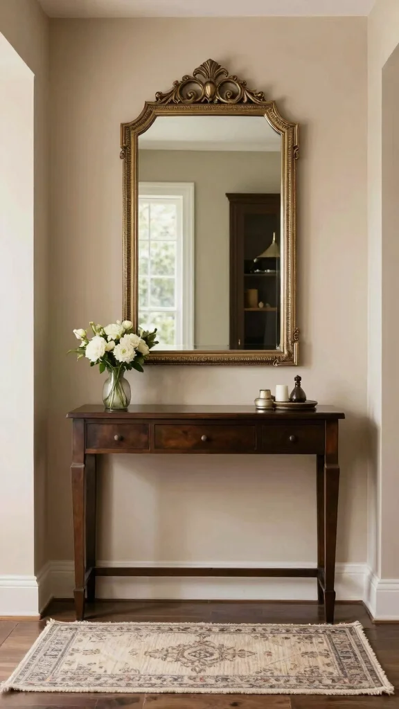The Best 12 Entryway Drop Space Ideas for a Tidy Everyday Entrance - 6. Decorative Mirrors 1