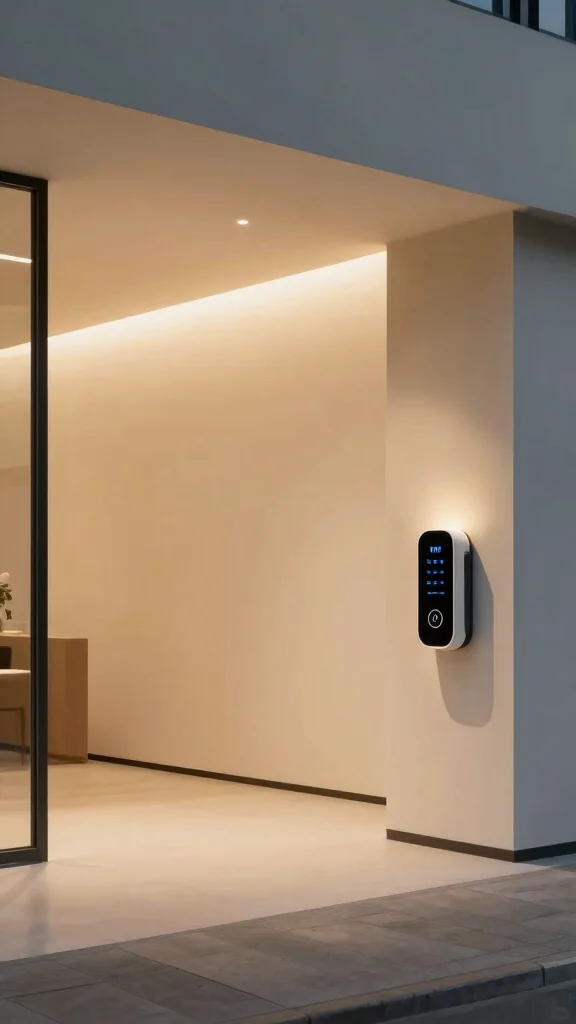The Best 12 Entryway Hall Tree Ideas for a Complete Organisation Hub - 10. Smart Tech Integration 1