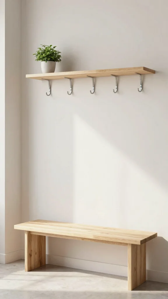The Best 12 Entryway Hall Tree Ideas for a Complete Organisation Hub - 2. Minimalist Marvels 1