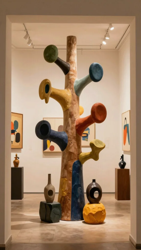 The Best 12 Entryway Hall Tree Ideas for a Complete Organisation Hub - 7. Artistic Display 1
