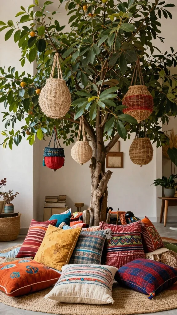 The Best 12 Entryway Hall Tree Ideas for a Complete Organisation Hub - 9. Bohemian Touch 1