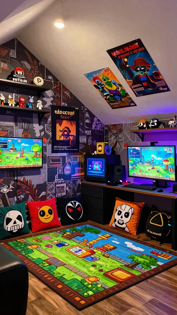 The Best 13 Attic Gaming Room Ideas for the Ultimate Top-Floor Setup - 4. Themed Rooms for Fanatics 1
