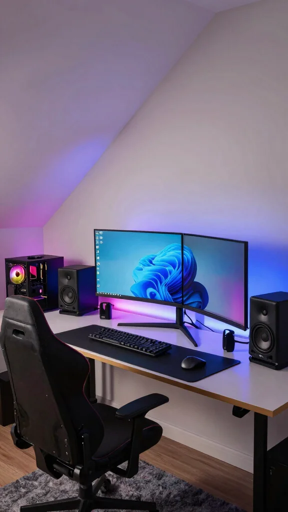 The Best 13 Attic Gaming Room Ideas for the Ultimate Top-Floor Setup - 5. Tech-Savvy Sanctuary 1